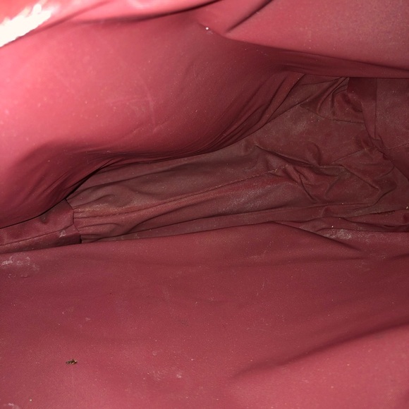 Elegant Red Tote Bag by Estée Lauder , like new. Lots of room for essentials - Picture 4 of 6